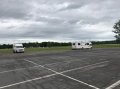 View of RV parking facing away from casino