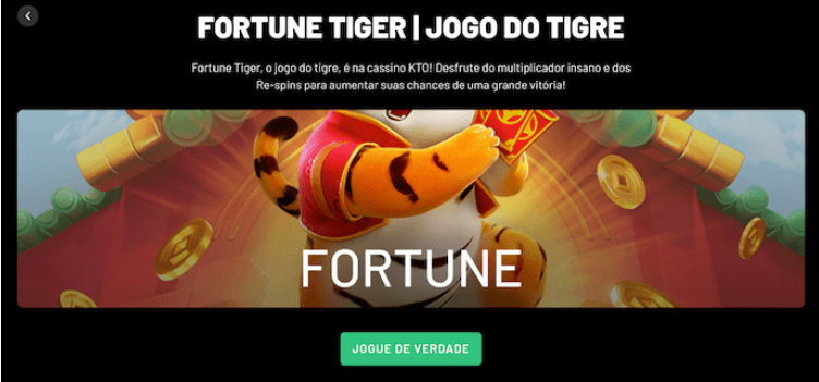 fortune tiger NOVA cadastro